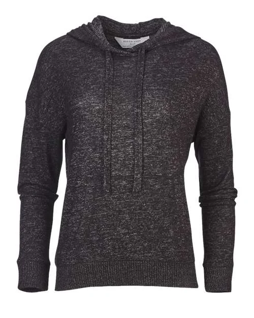 Boxercraft BW1501 Women's Cuddle Fleece Hooded Pullover - Black Heather